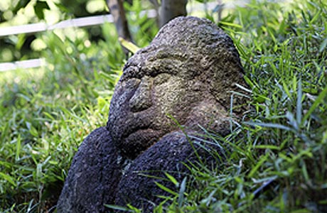 Rakan stone statue from drawings of Ito Jakuchu